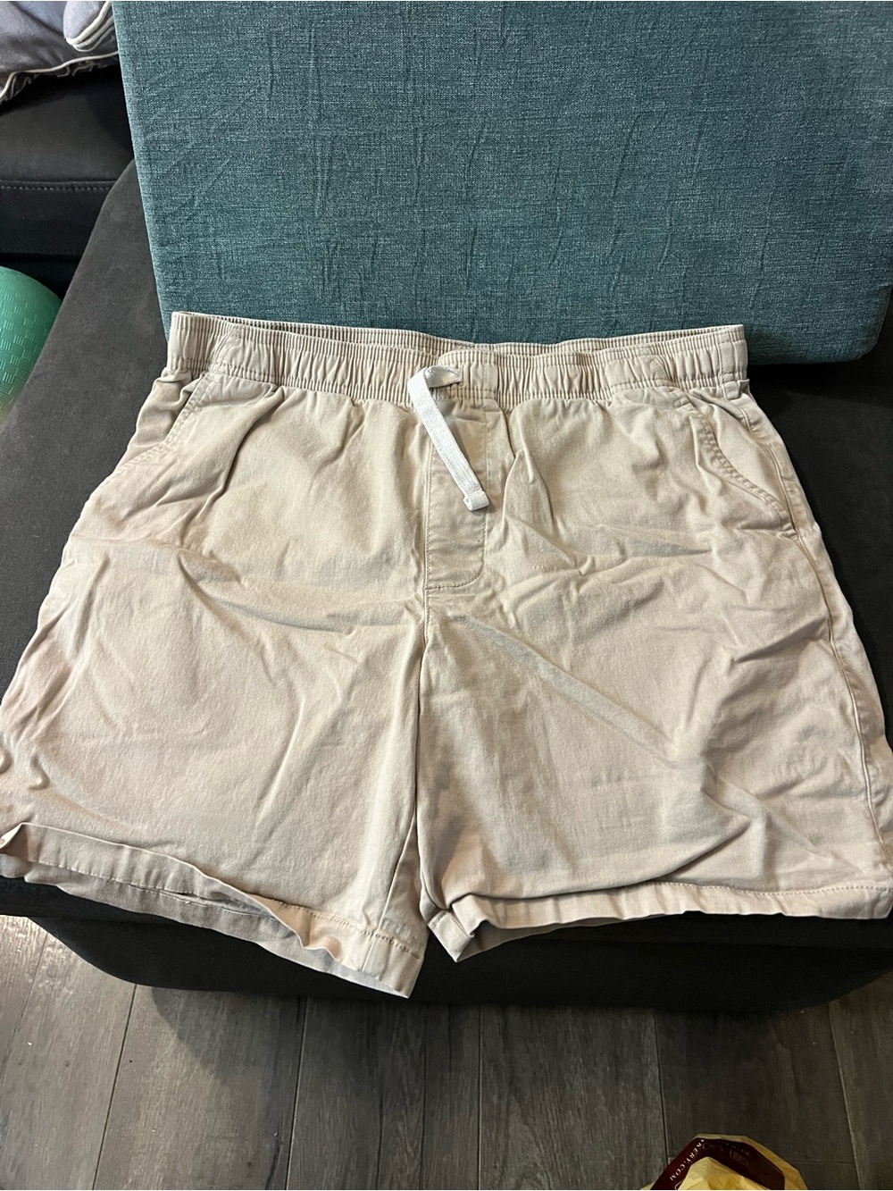 Goodfellow & Co Light Beige Elastic Waist Athletic Shorts